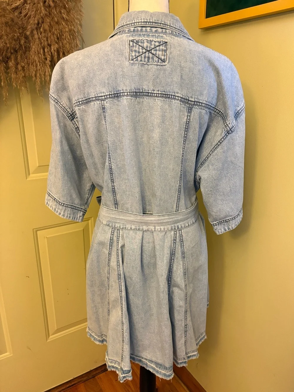 FREE PEOPLE Jenny Tunic in Washed Denim size M